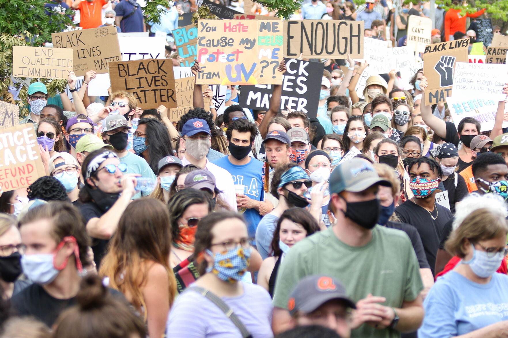 Auburn Students & Community for Change protest and march